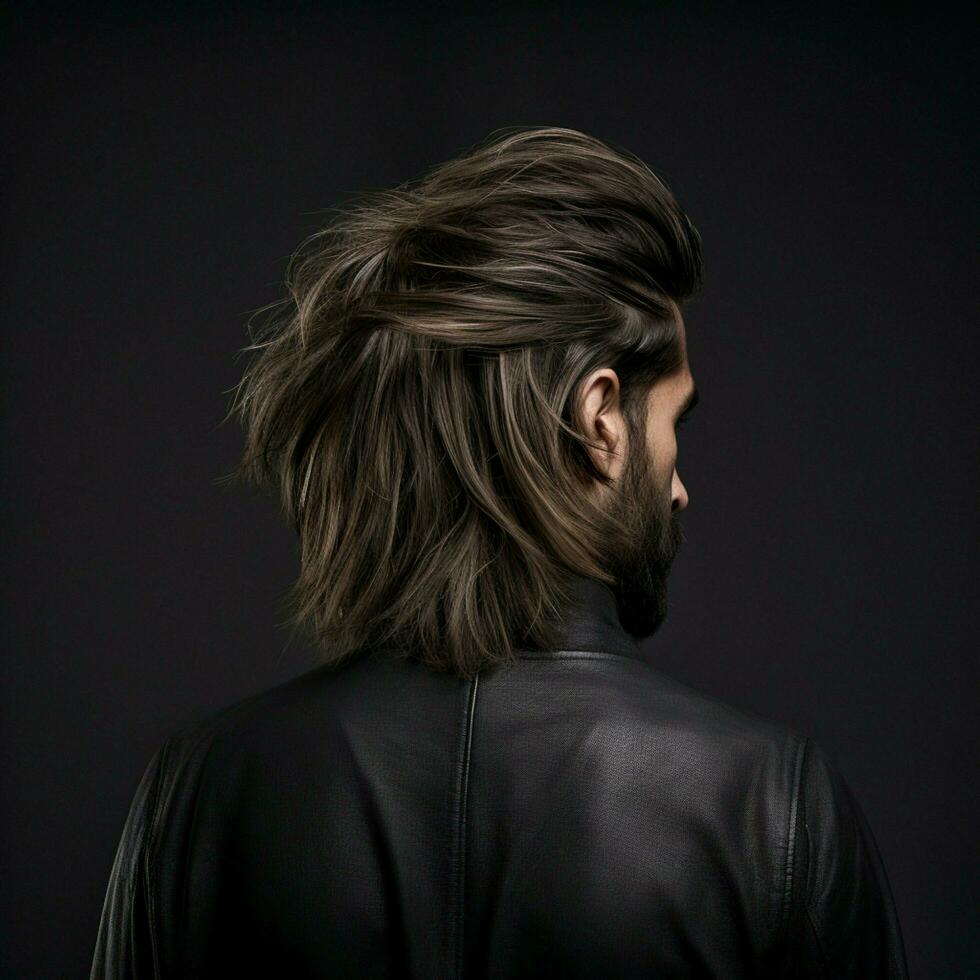 man hair style from back side photo