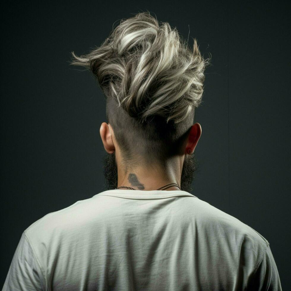 man hair style from back side photo