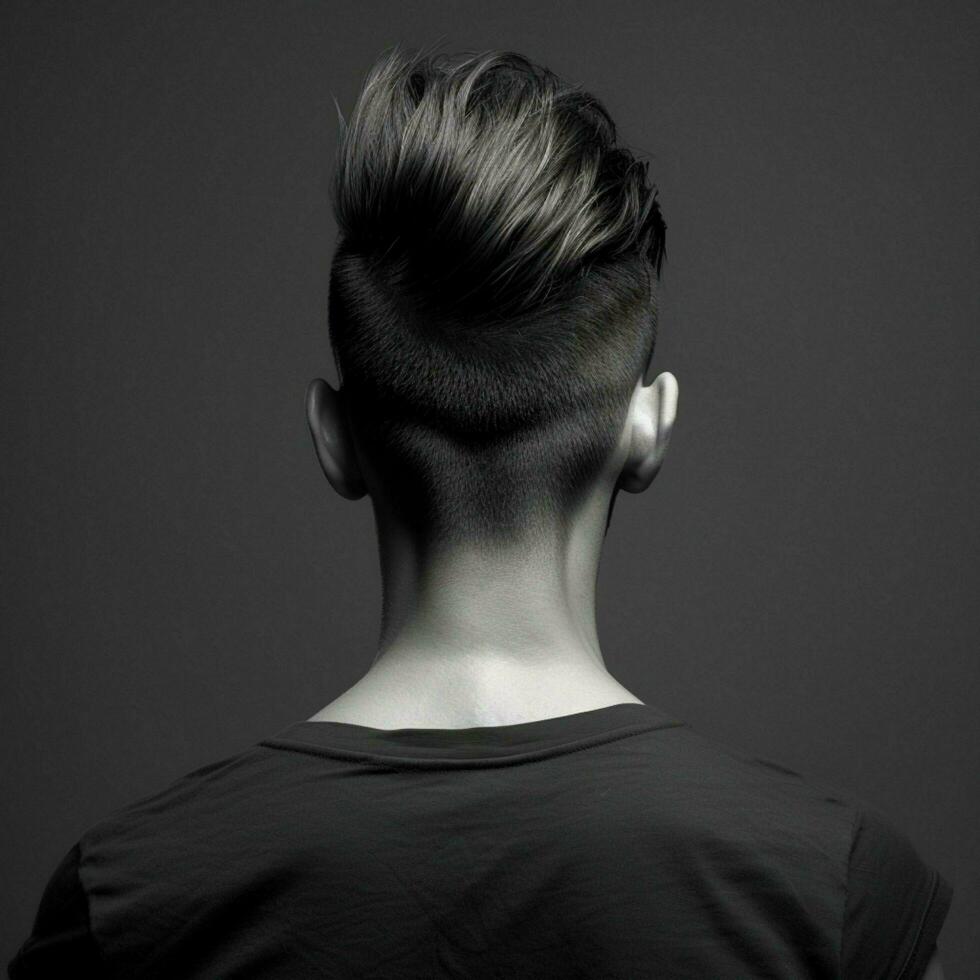 man hair style from back side photo