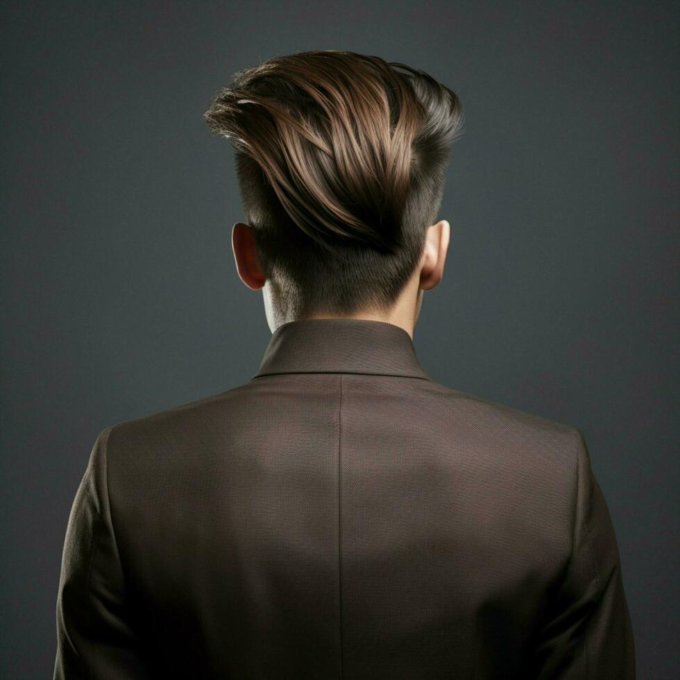 man hair style from back side photo