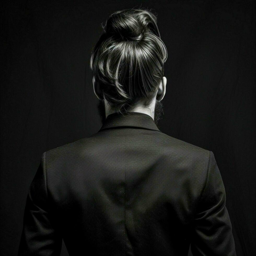 man hair style from back side photo