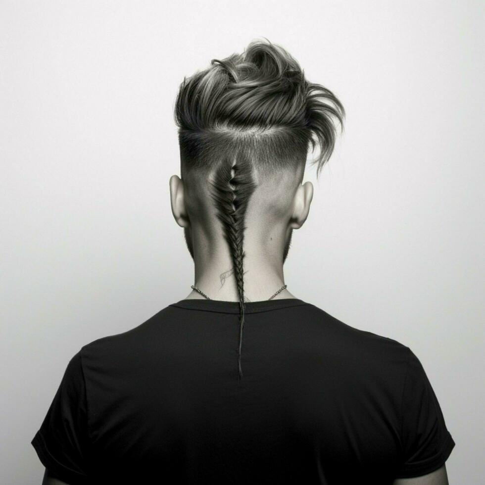 man hair style from back side photo