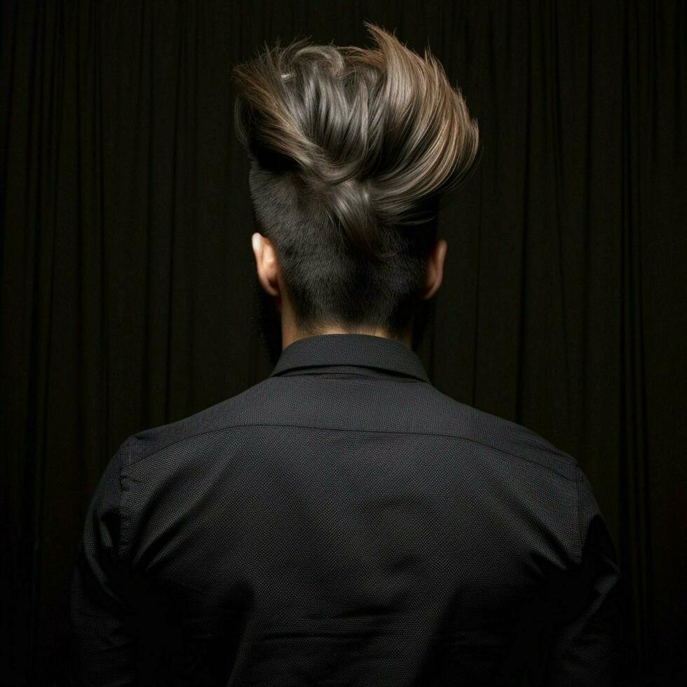 man hair style from back side photo