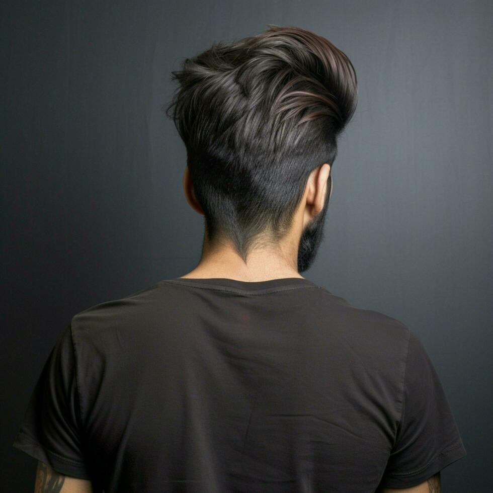 man hair style from back side photo