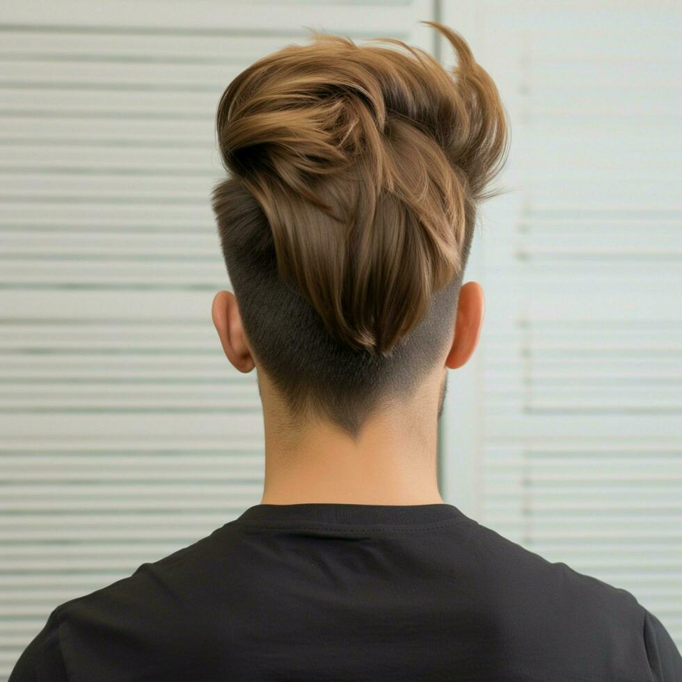 man hair style from back side photo