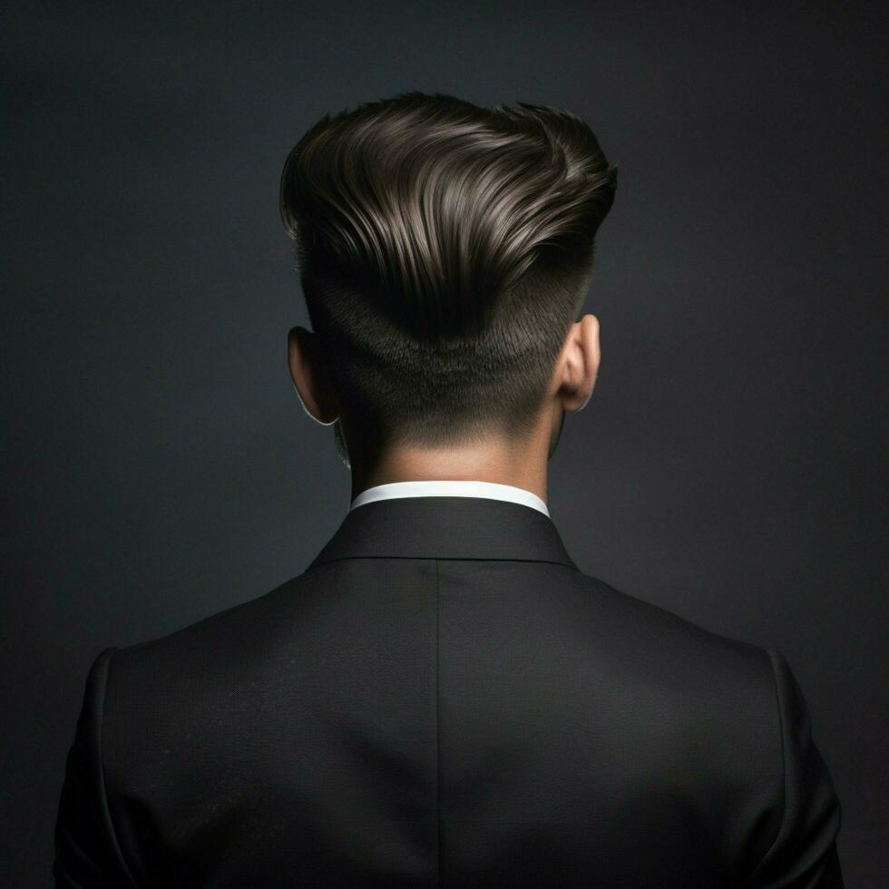 man hair style from back side photo