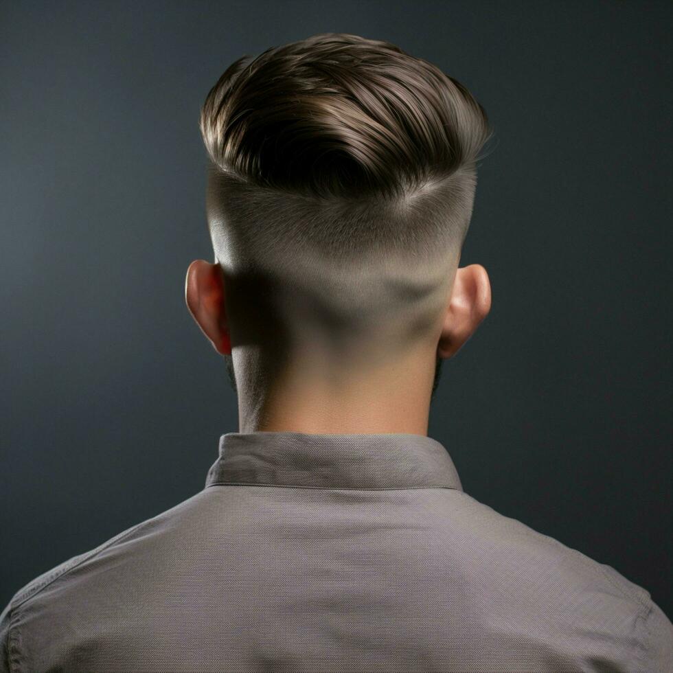 man hair style from back side photo