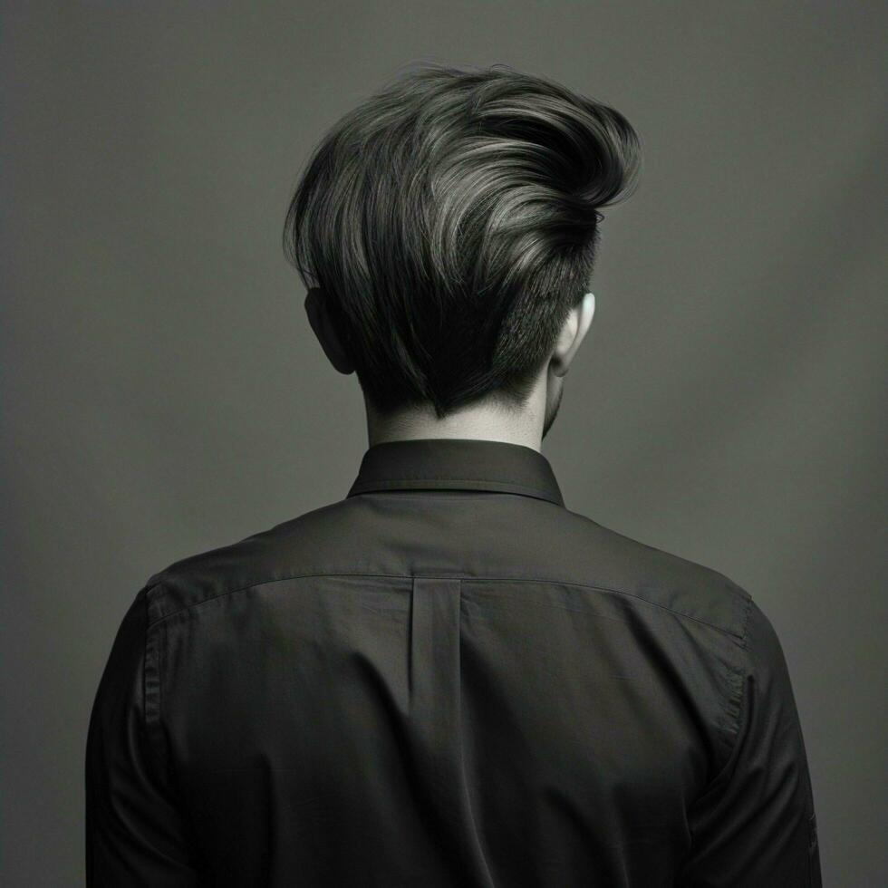 man hair style from back side photo
