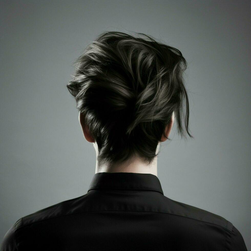 man hair style from back side photo
