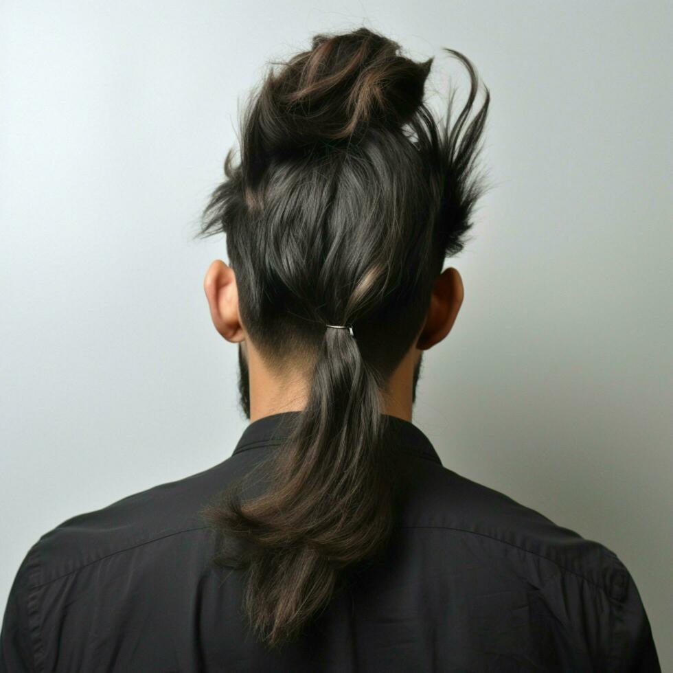 man hair style from back side photo