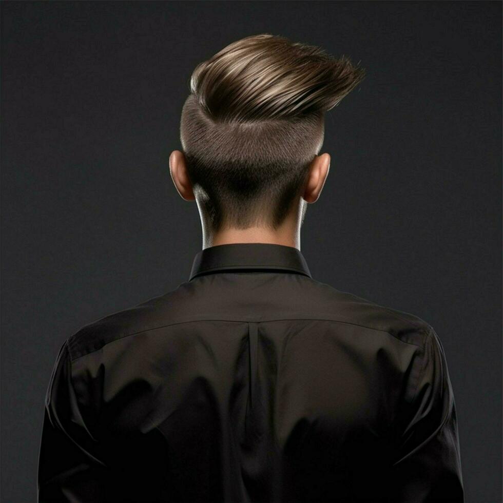 man hair style from back side photo