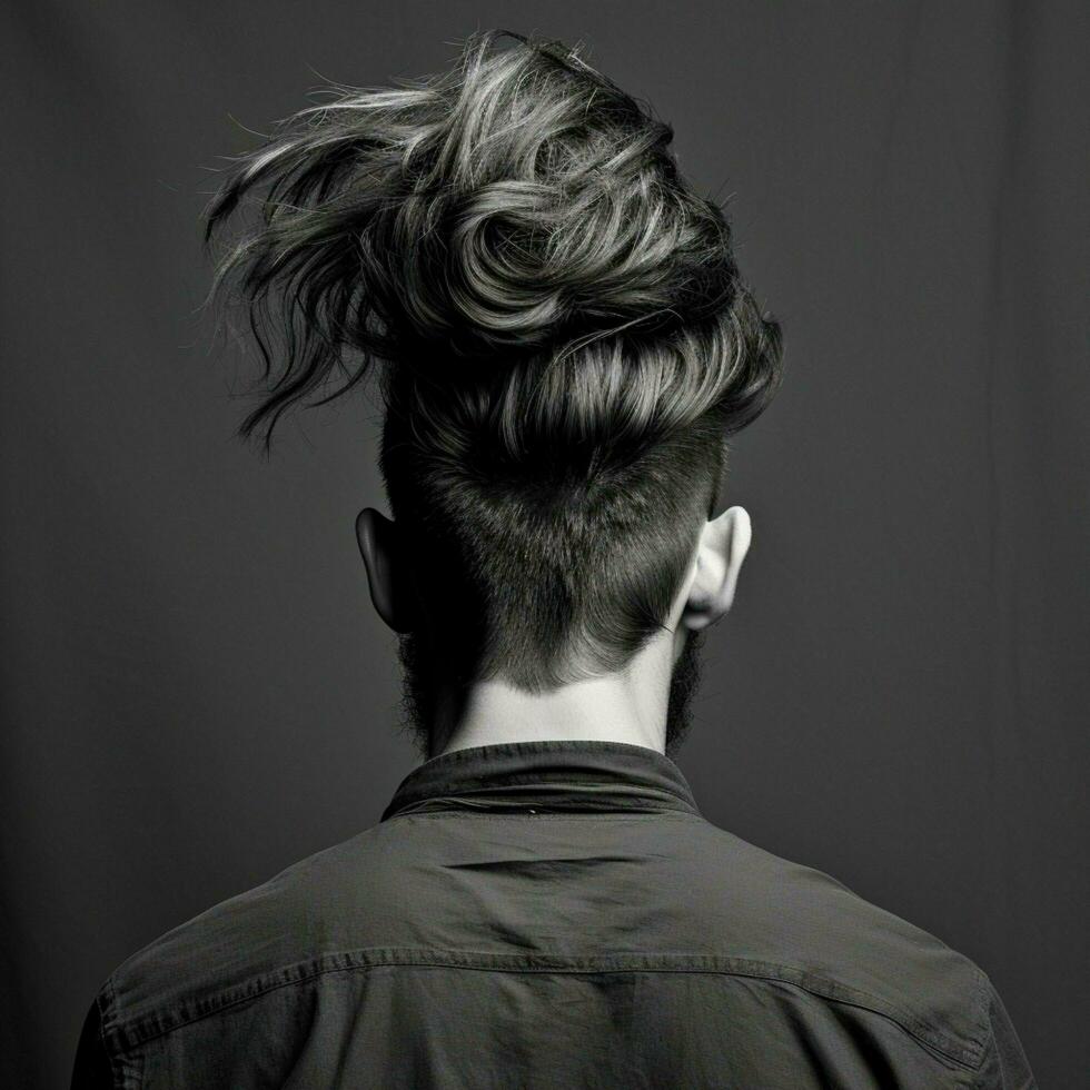 man hair style from back side photo