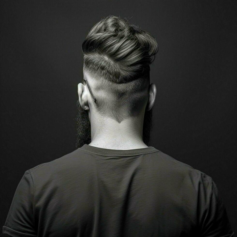 man hair style from back side photo