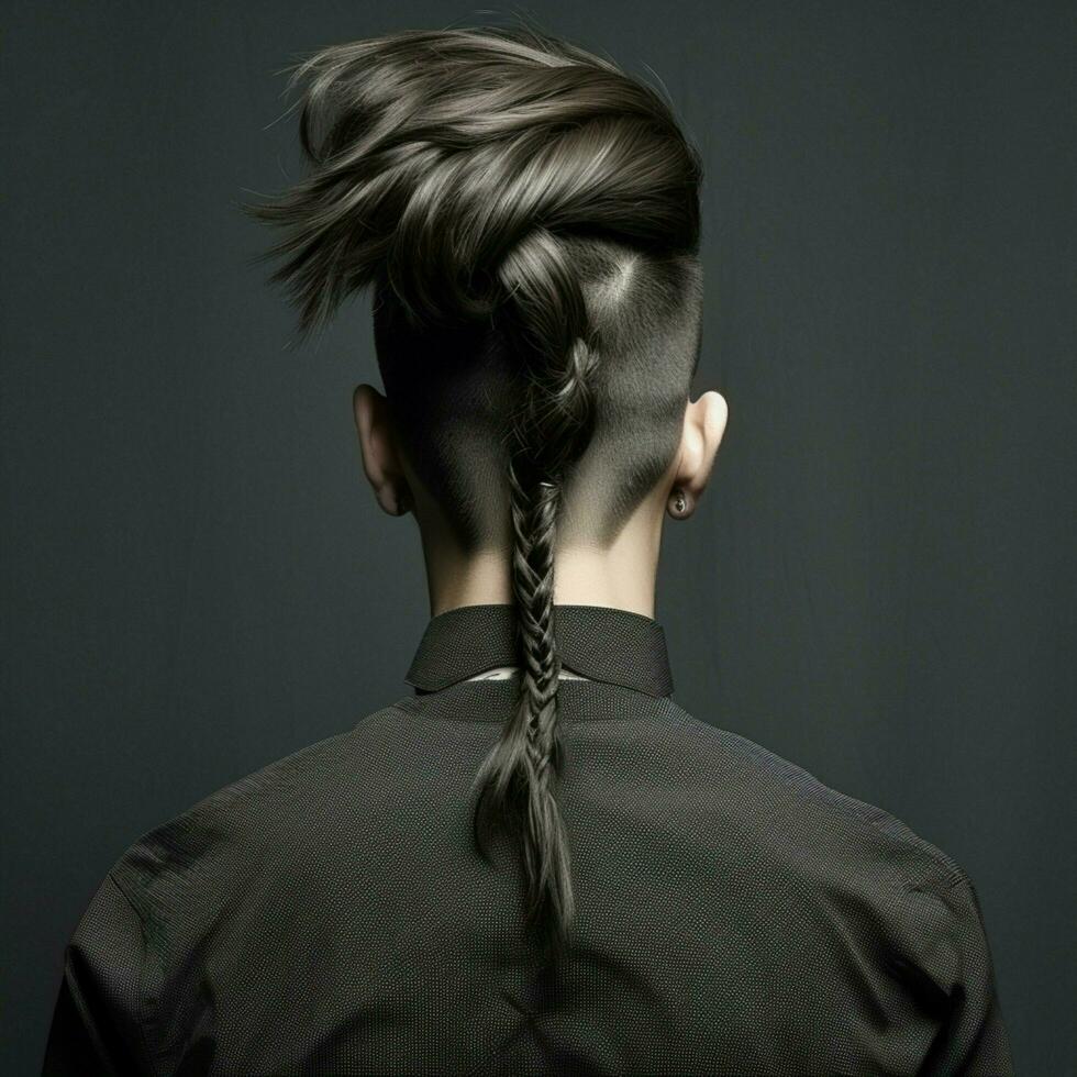 man hair style from back side photo
