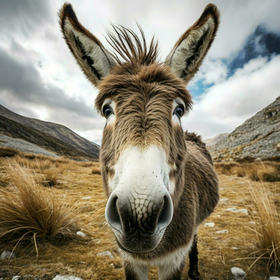 foto de Burro lleno Disparo alto calidad hdr 16k ultra hd