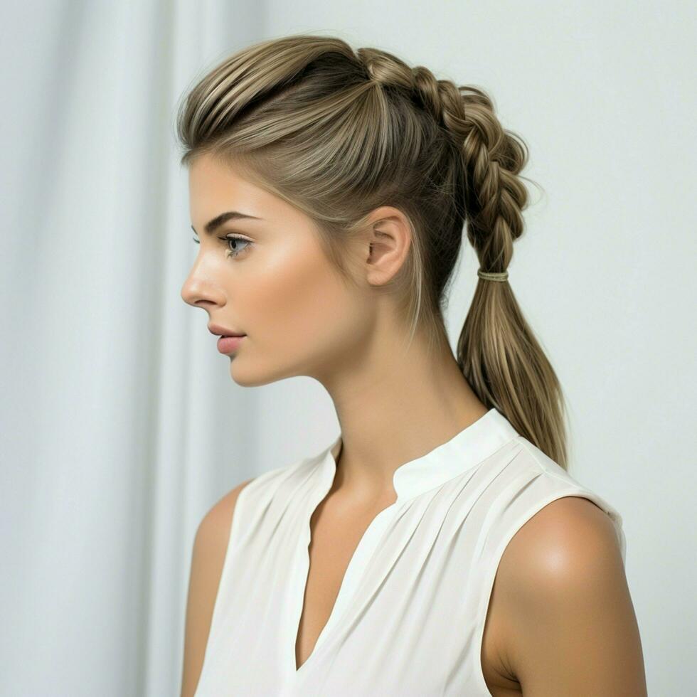 photo of French Braid Ponytail