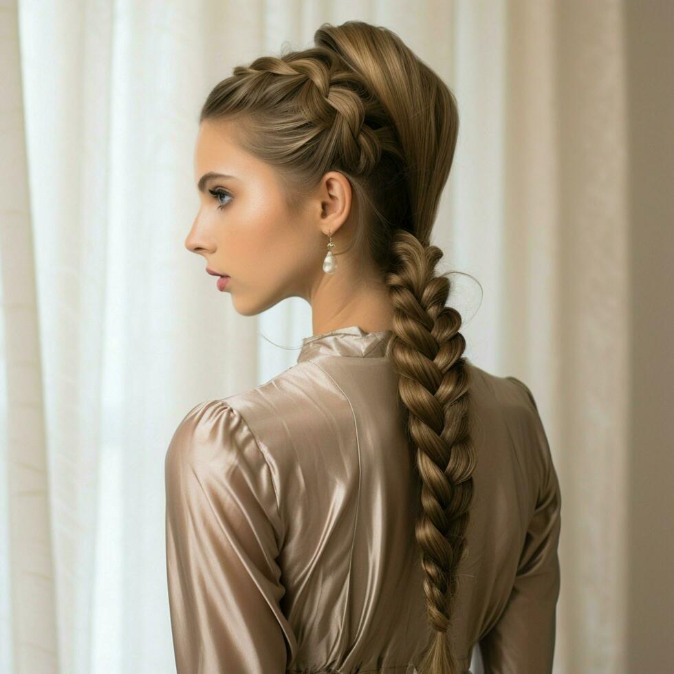 photo of French Braid Ponytail