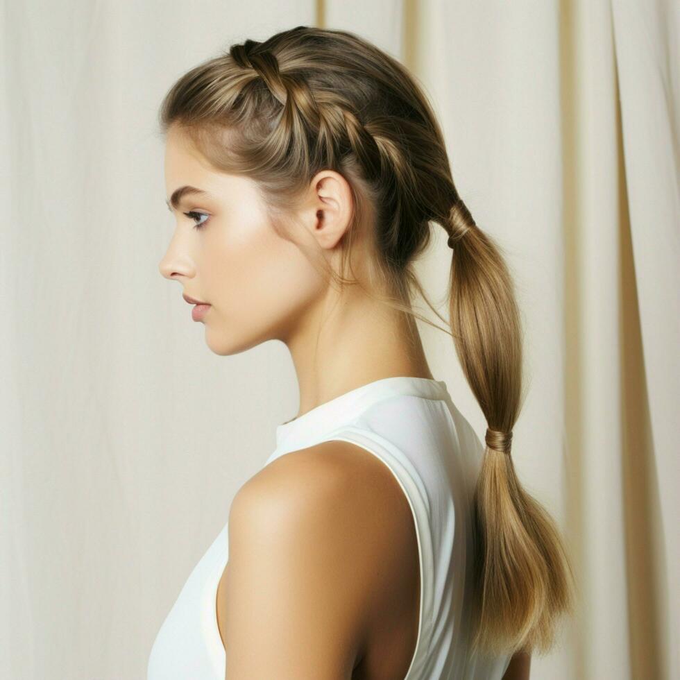 photo of French Braid Ponytail