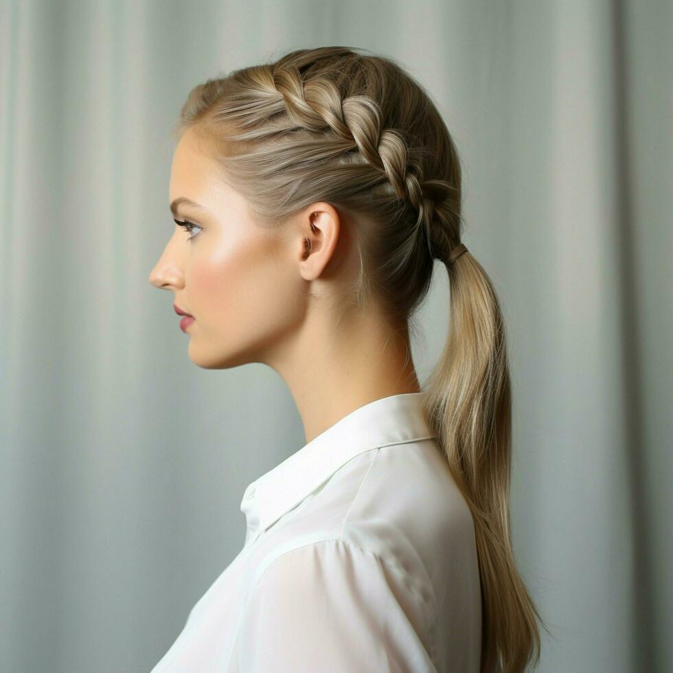 photo of French Braid Ponytail