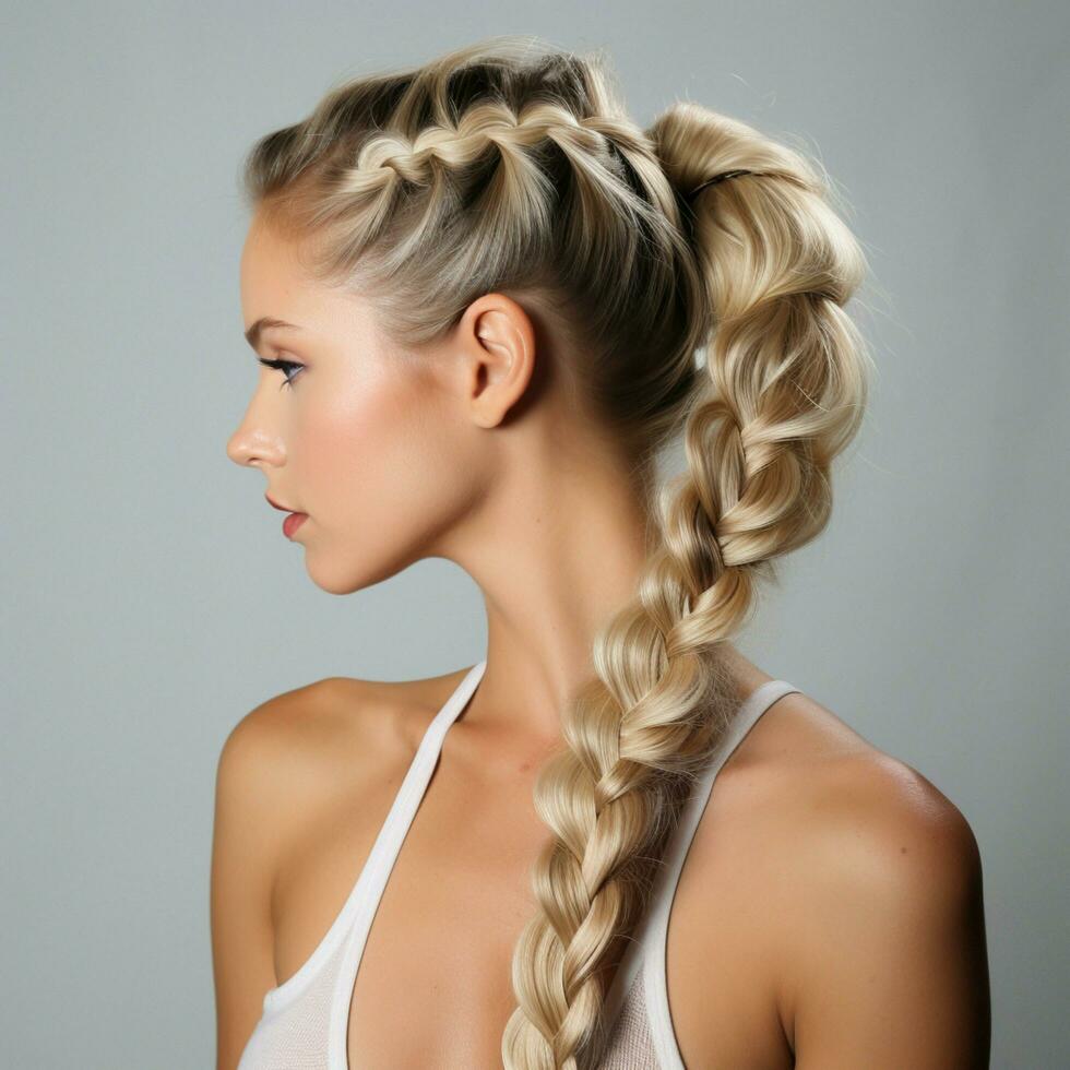 photo of French Braid Ponytail