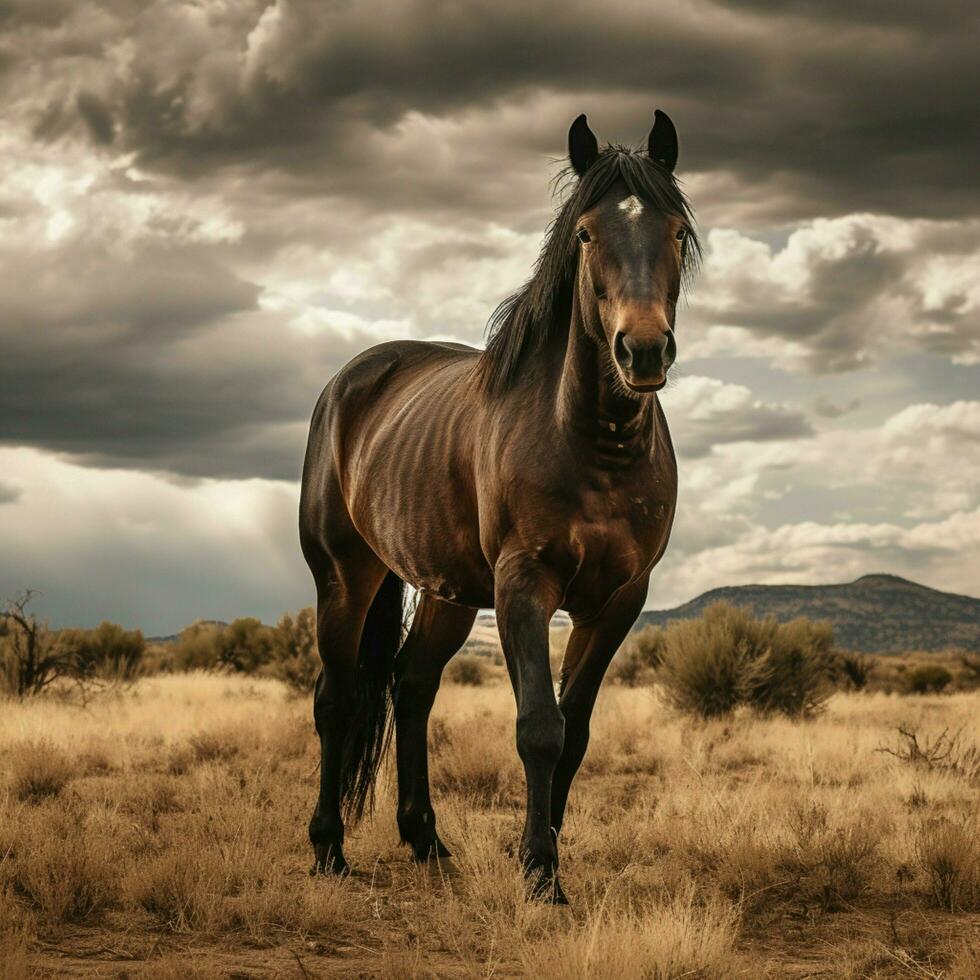 photo of Horse full shot high quality hdr 16k ultra hd