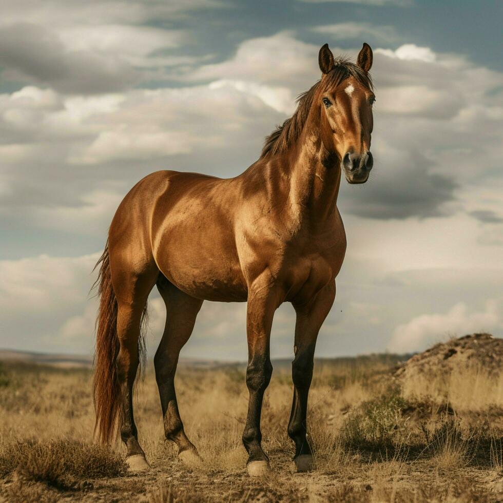 photo of Horse full shot high quality hdr 16k ultra hd