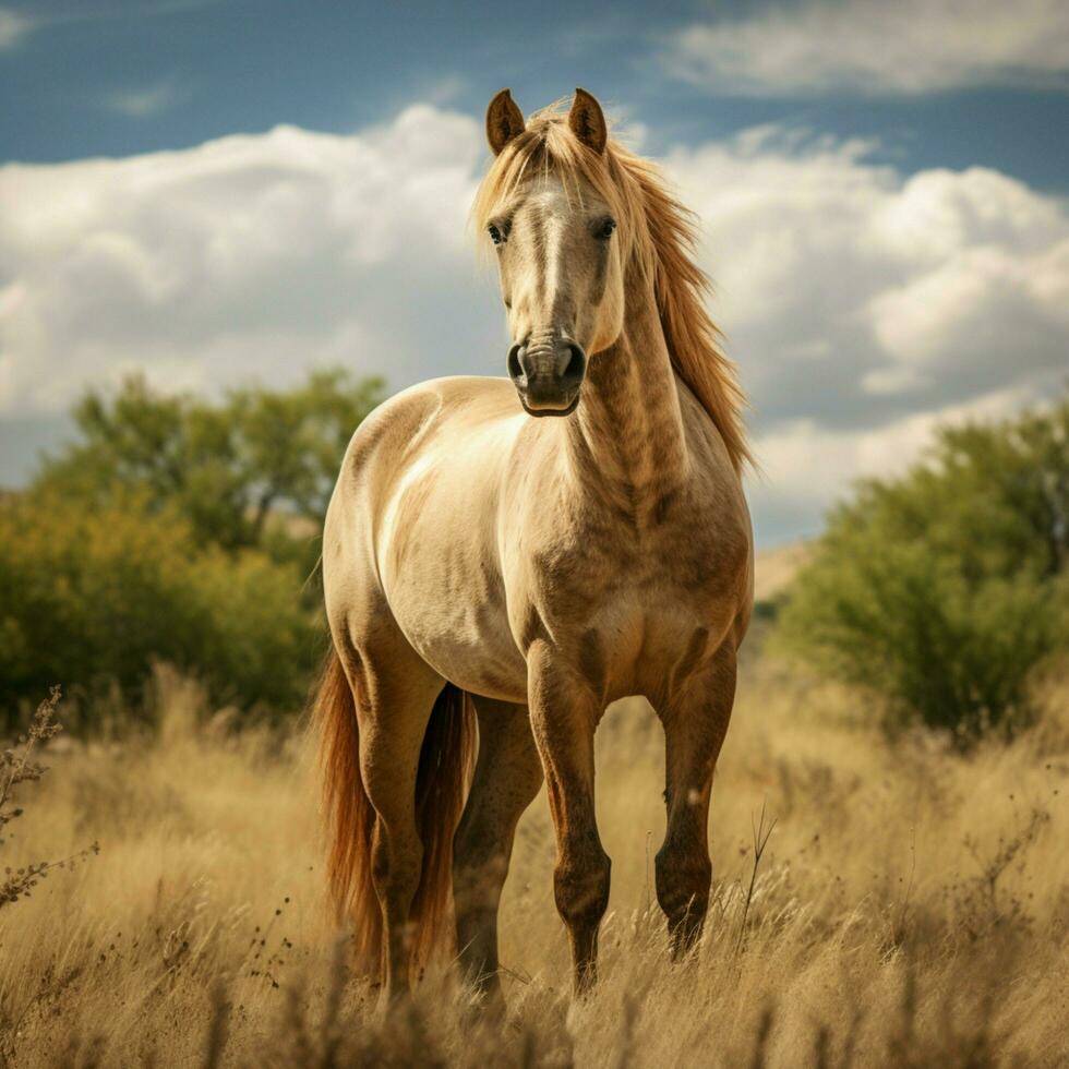 photo of Horse full shot high quality hdr 16k ultra hd