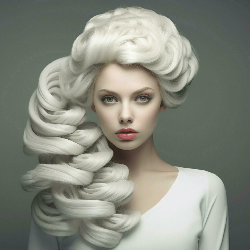 woman hair style photo