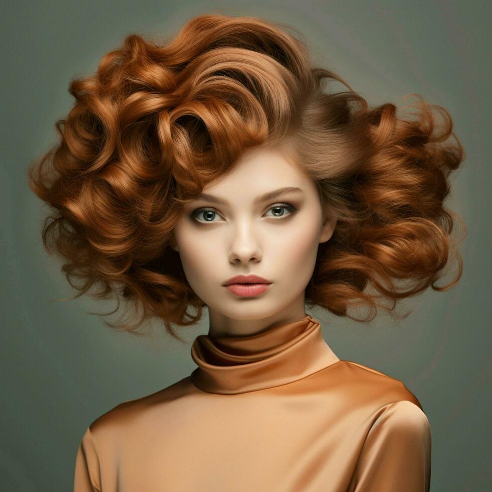 woman hair style photo