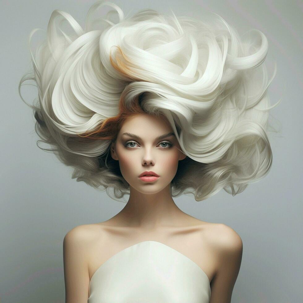 woman hair style photo