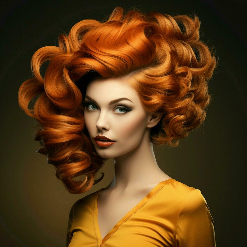 woman hair style photo