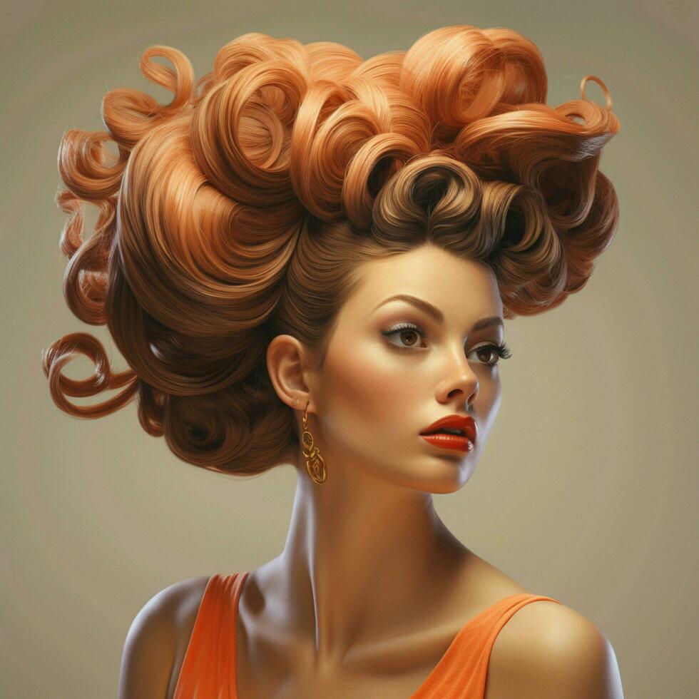 woman hair style photo