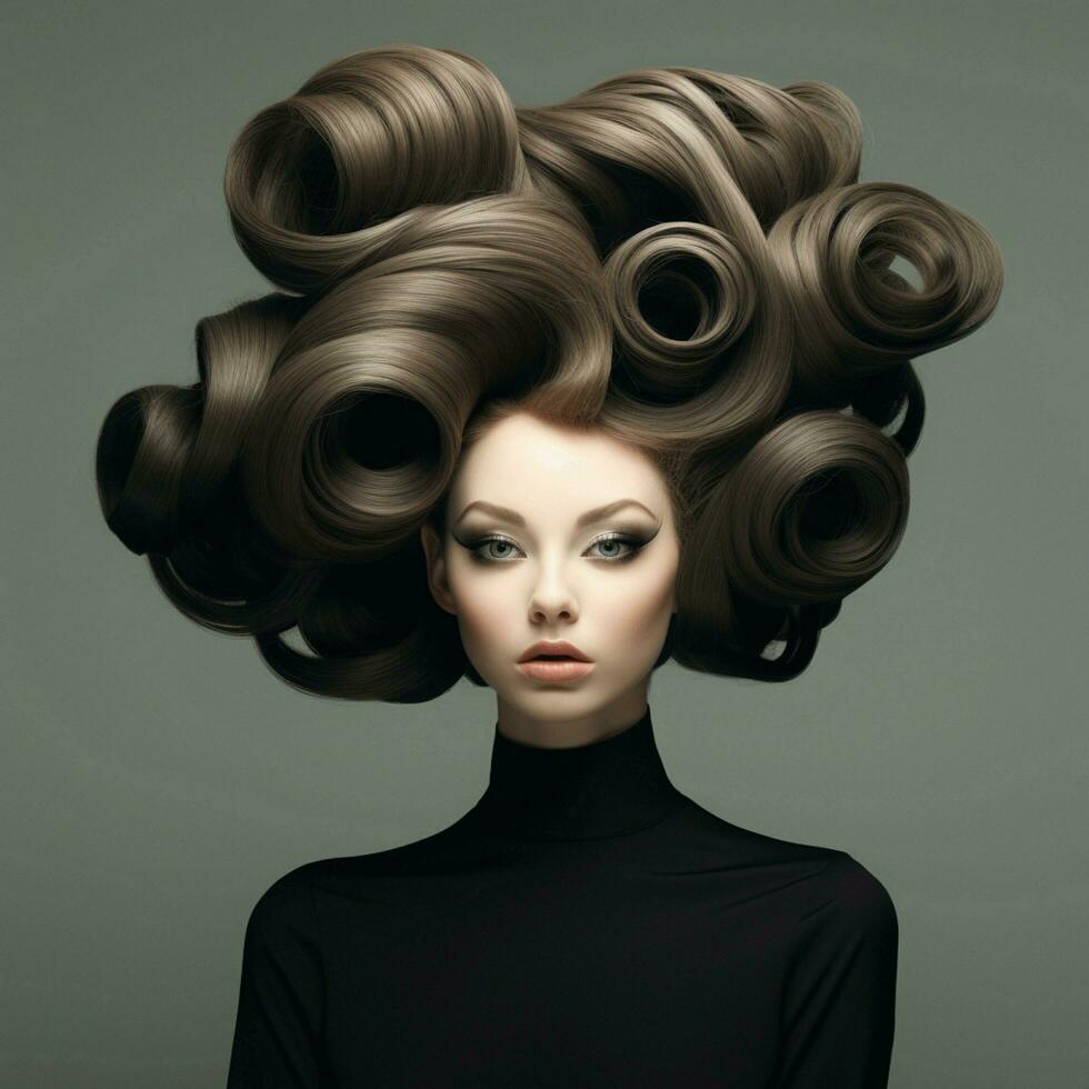 woman hair style photo