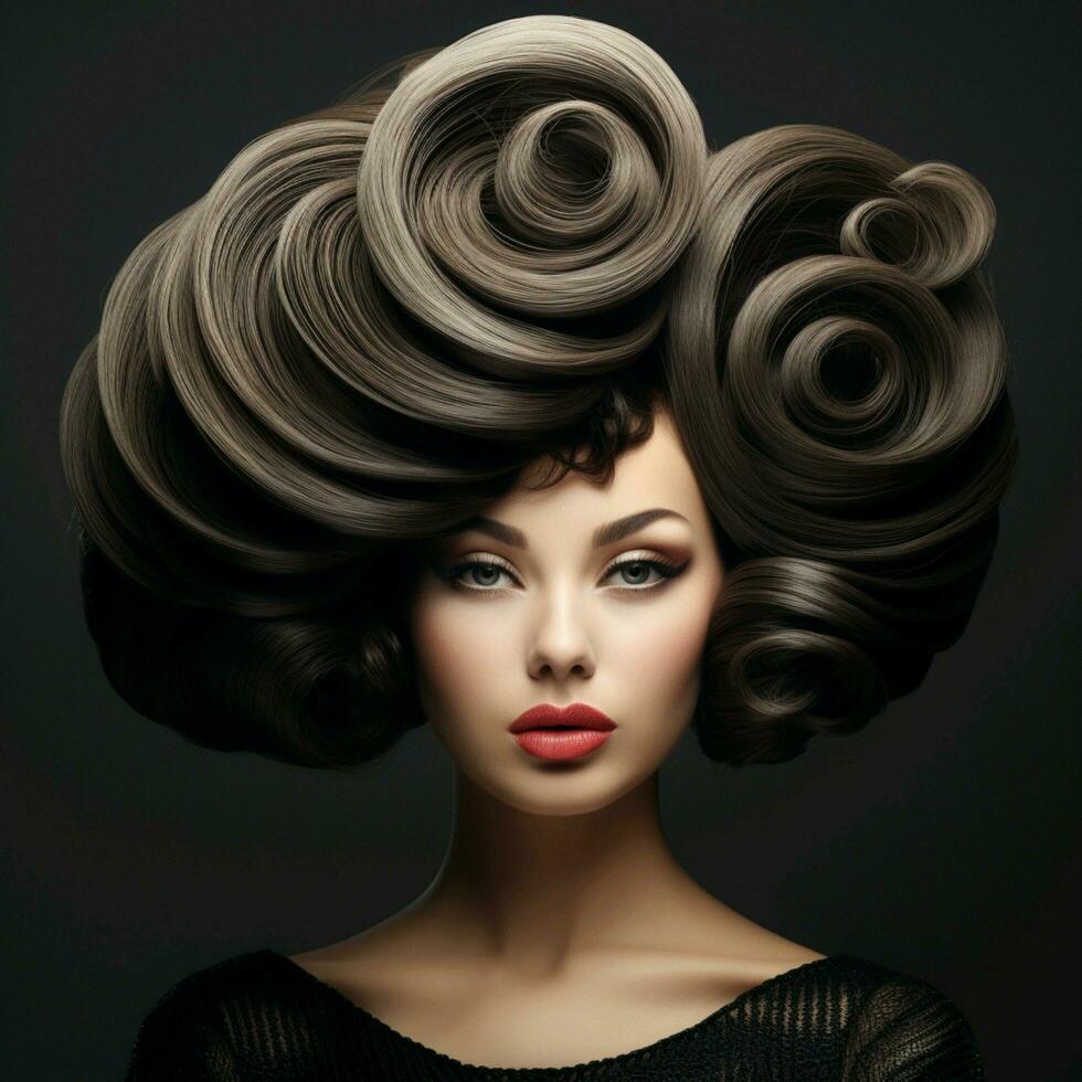 woman hair style photo