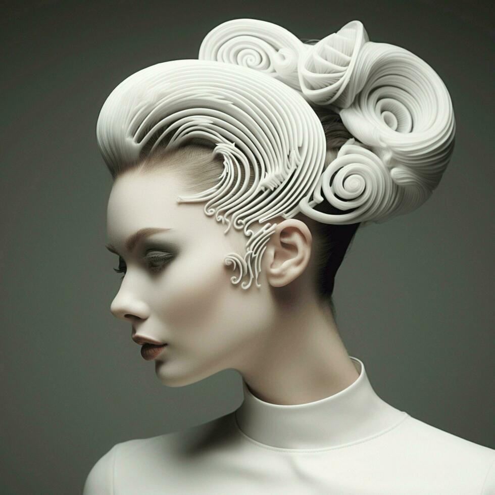 woman hair style photo