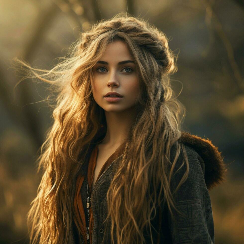 woman hair style wild life photography hdr 4k photo