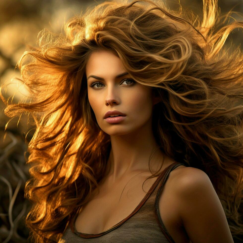 woman hair style wild life photography hdr 4k photo