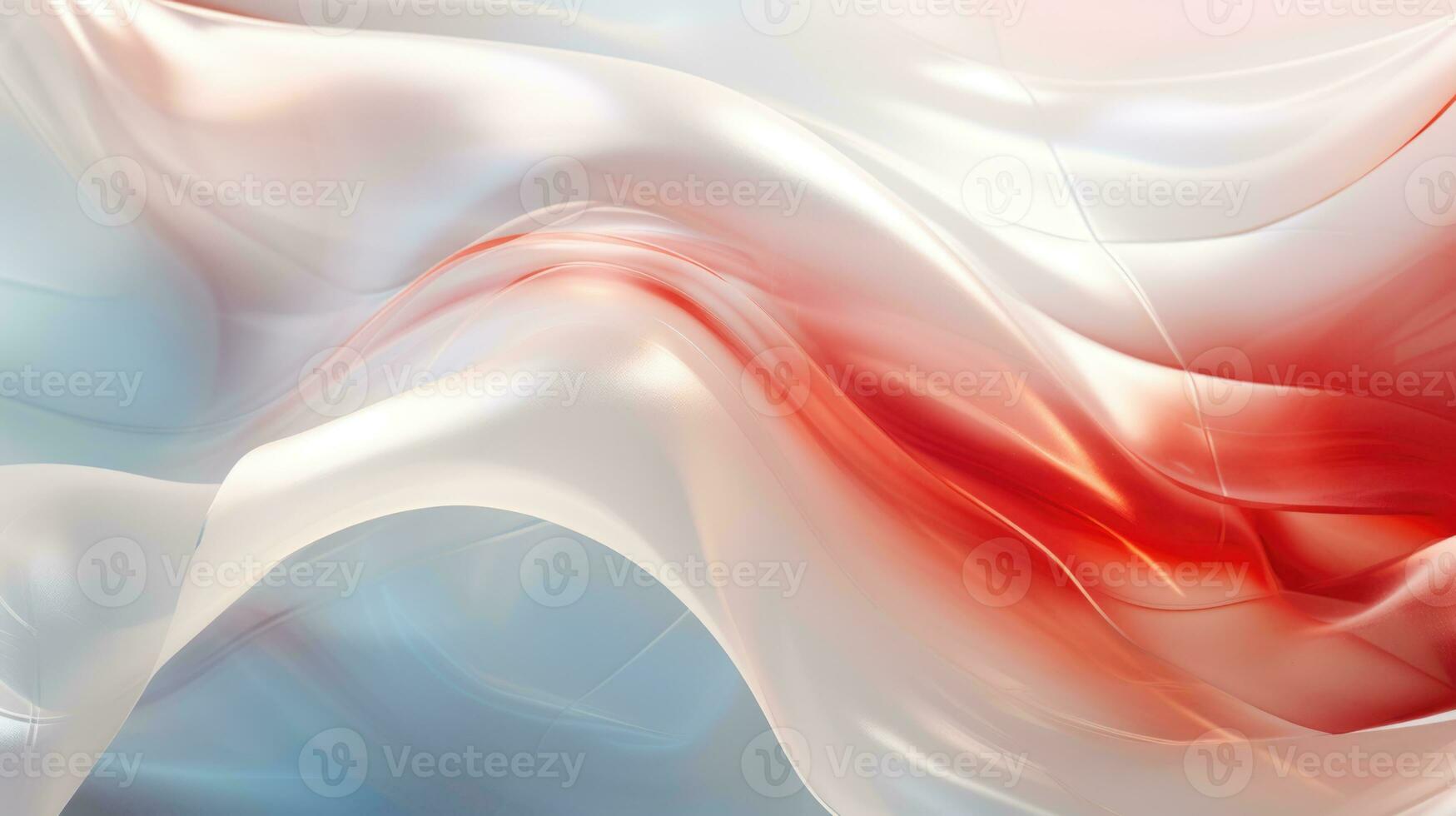 red silk fabric textile satin abstract background, AI Generative photo
