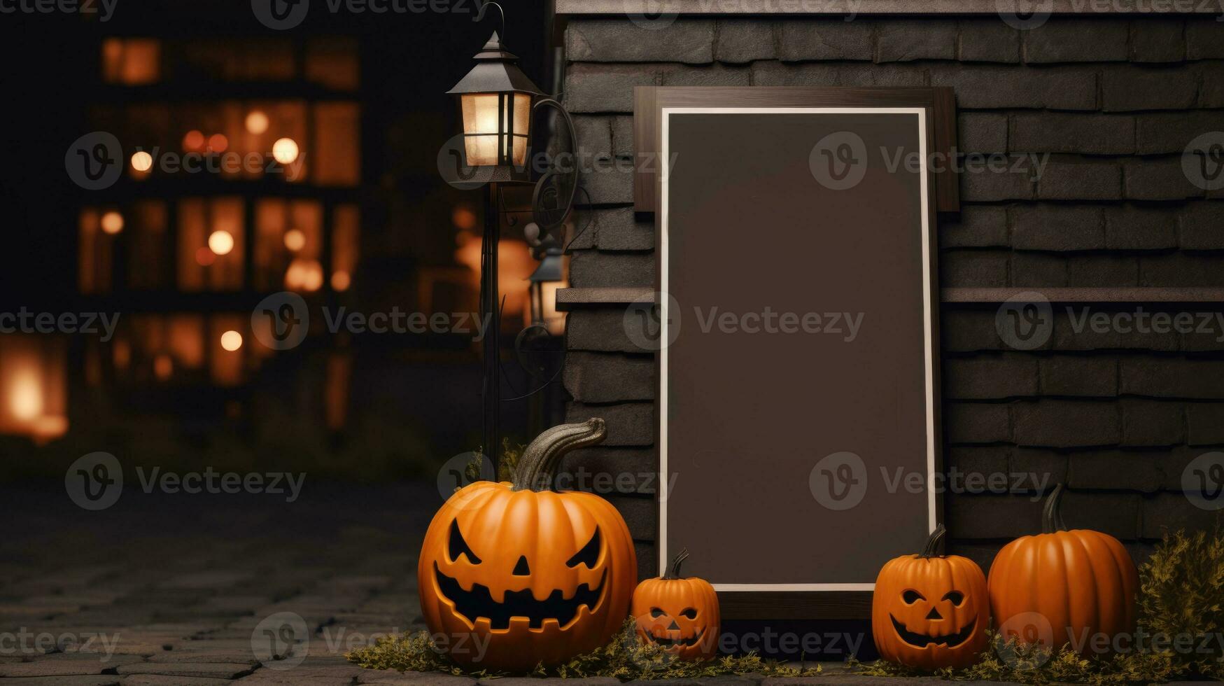 halloween, pumpkin, promotion, cafe, restaurant, AI Generative photo