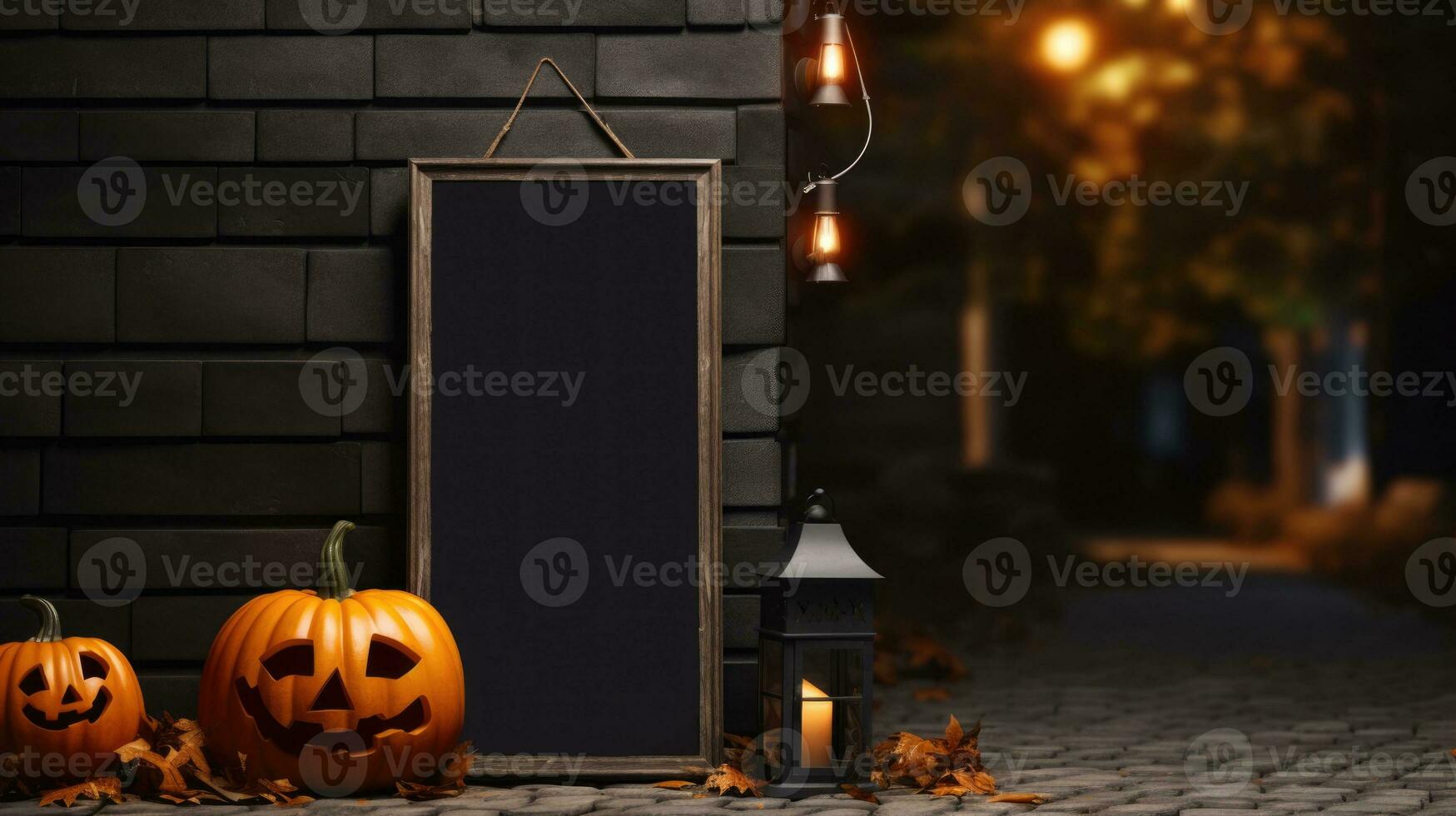 halloween, pumpkin, promotion, cafe, restaurant, AI Generative photo