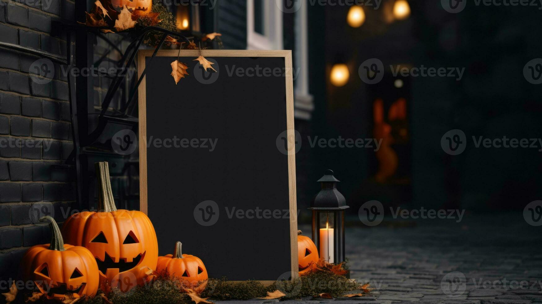 halloween, pumpkin, promotion, cafe, restaurant, AI Generative photo