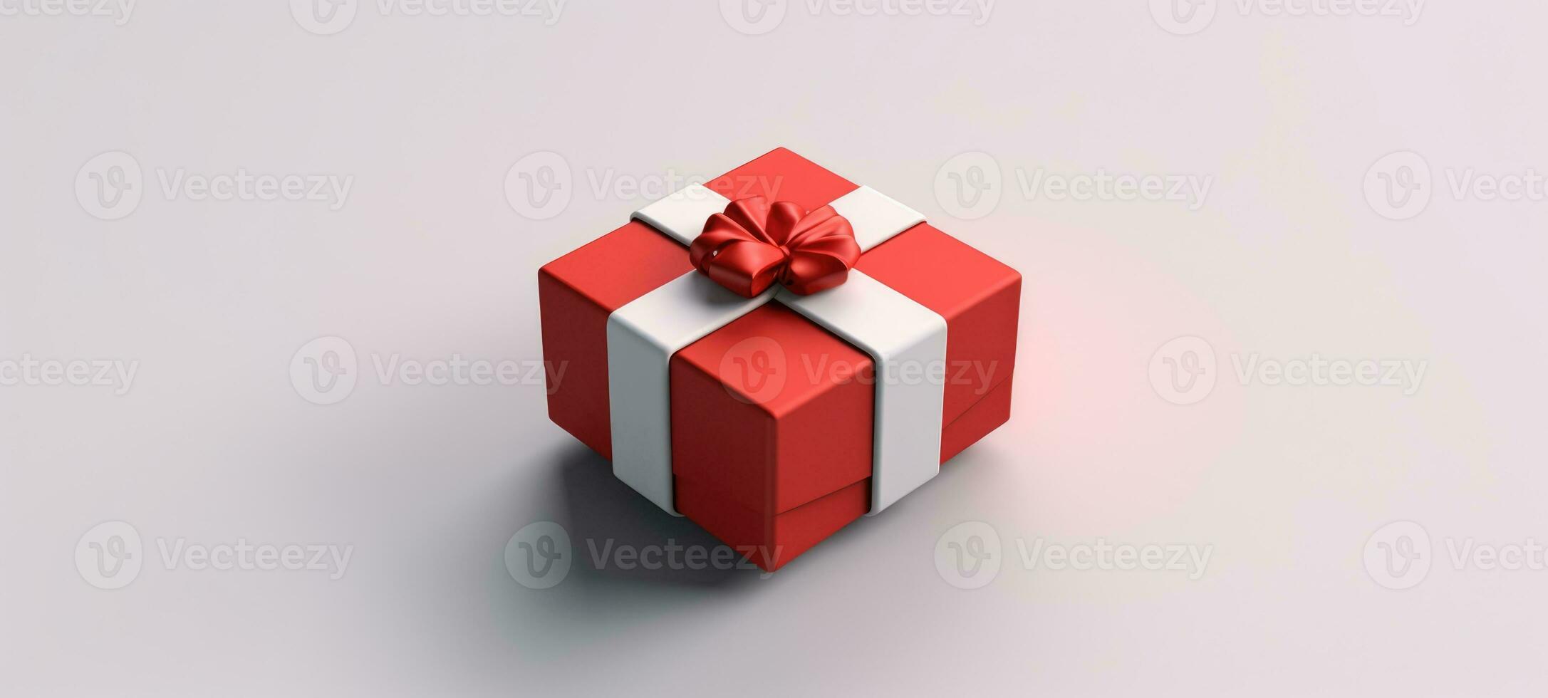 colorful ribbon gift box present copyspace, ai photo