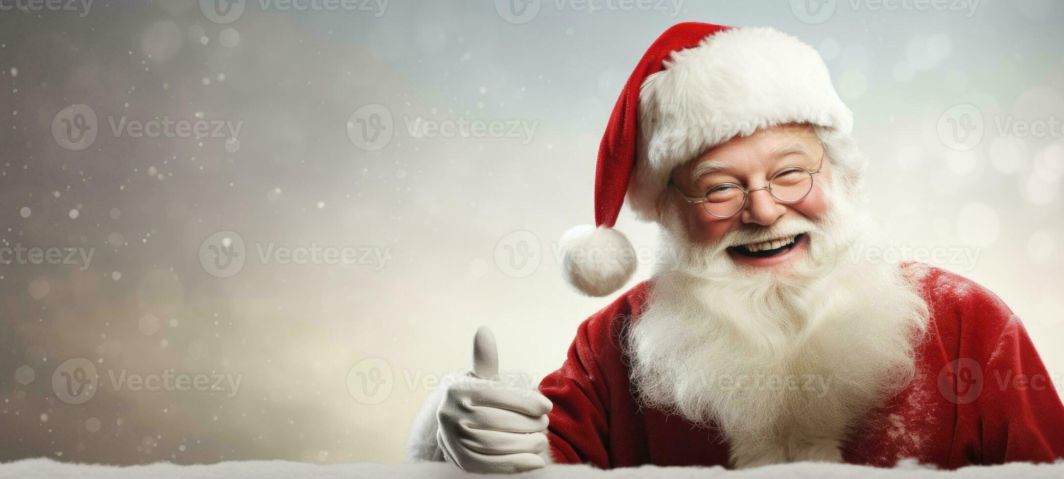 santa claus xmas christmas promoption sale copyspace banner, ai photo