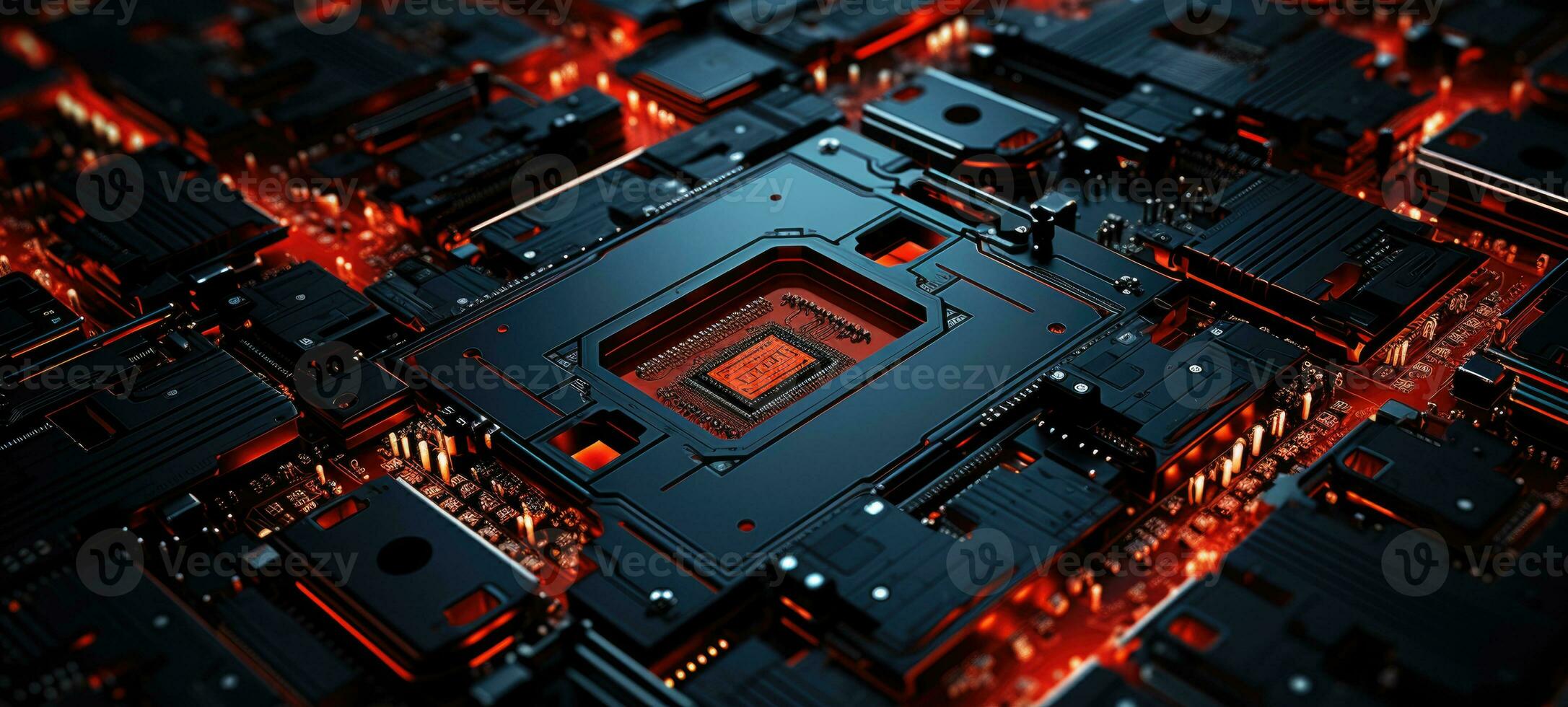 amoled, OLED tech circuit board chip electronics, ai photo