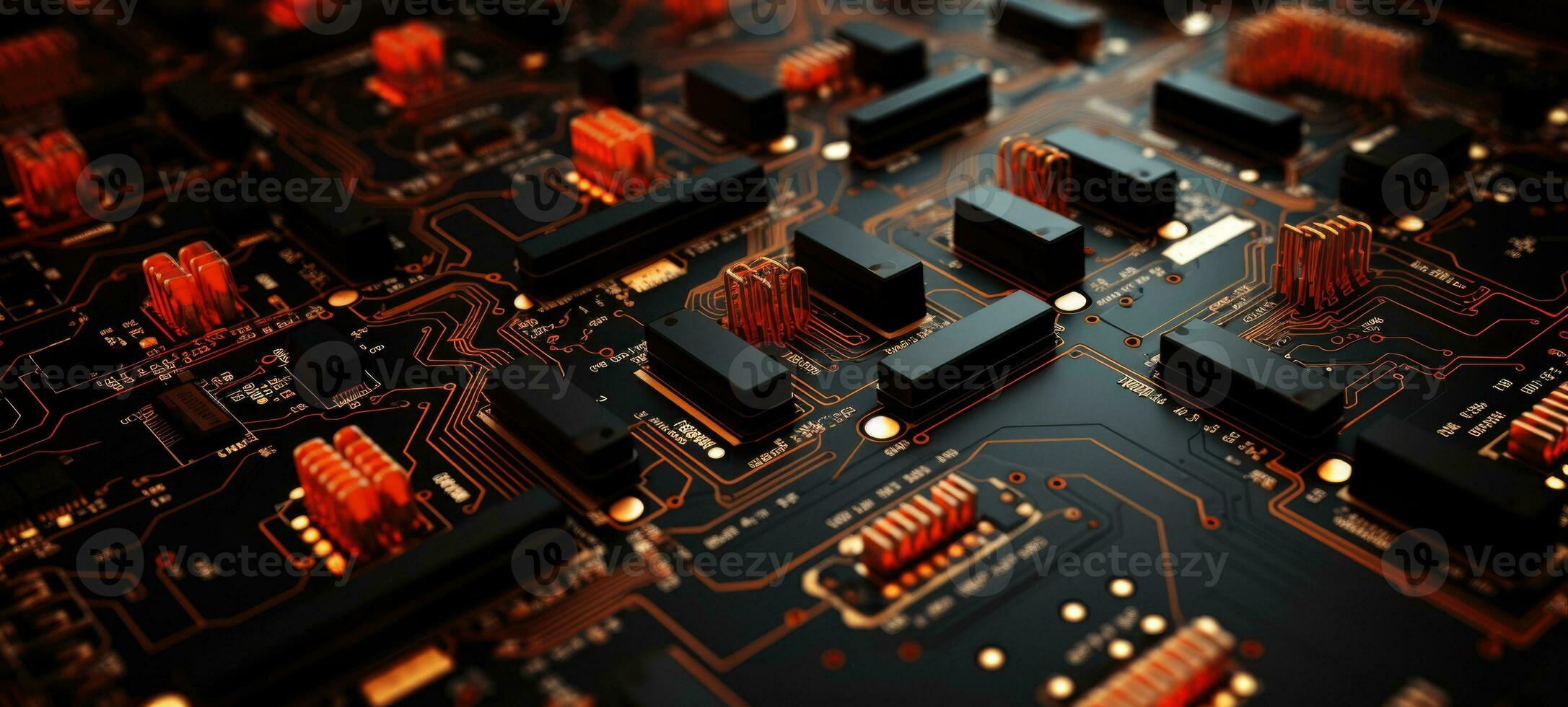 amoled, OLED tech circuit board chip electronics, ai photo