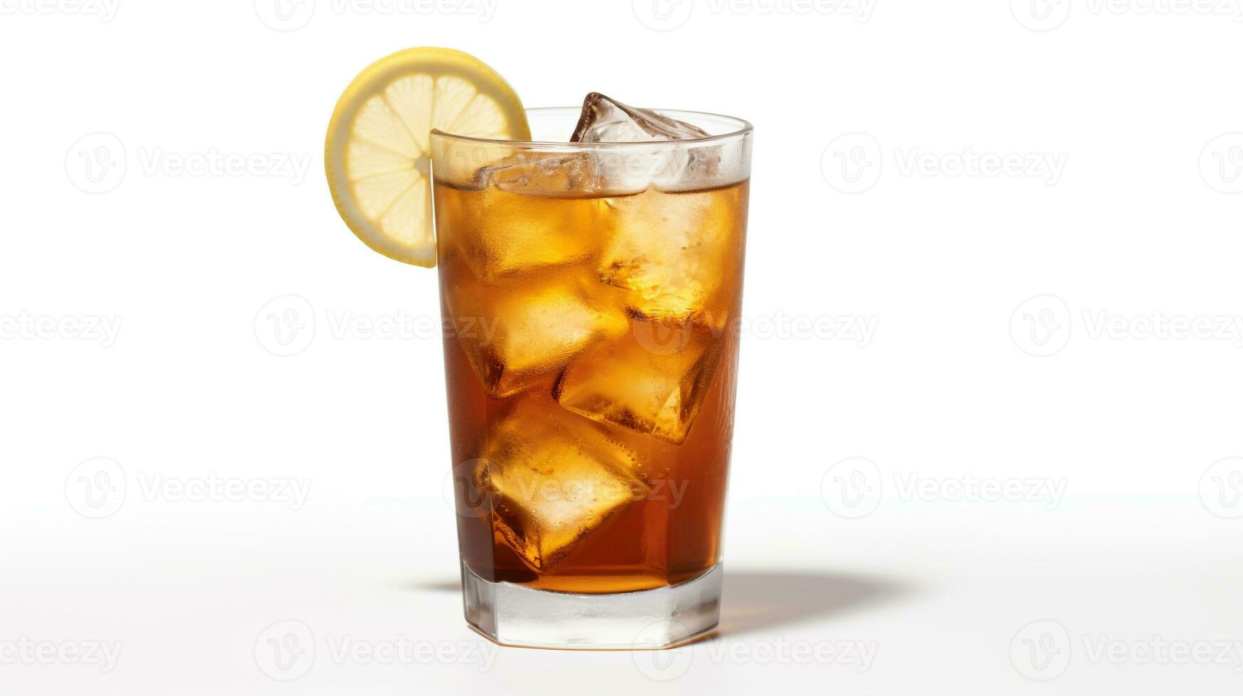 Photo of a Arnold Palmer drink isolated on white background. Generative AI