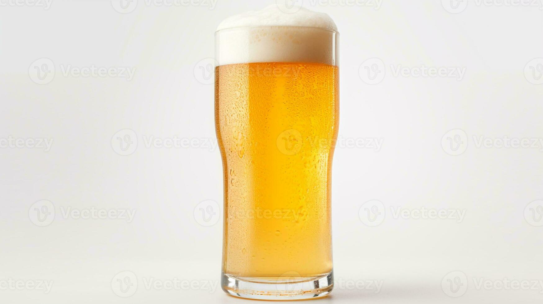 Photo of a Beer drink isolated on white background. Generative AI