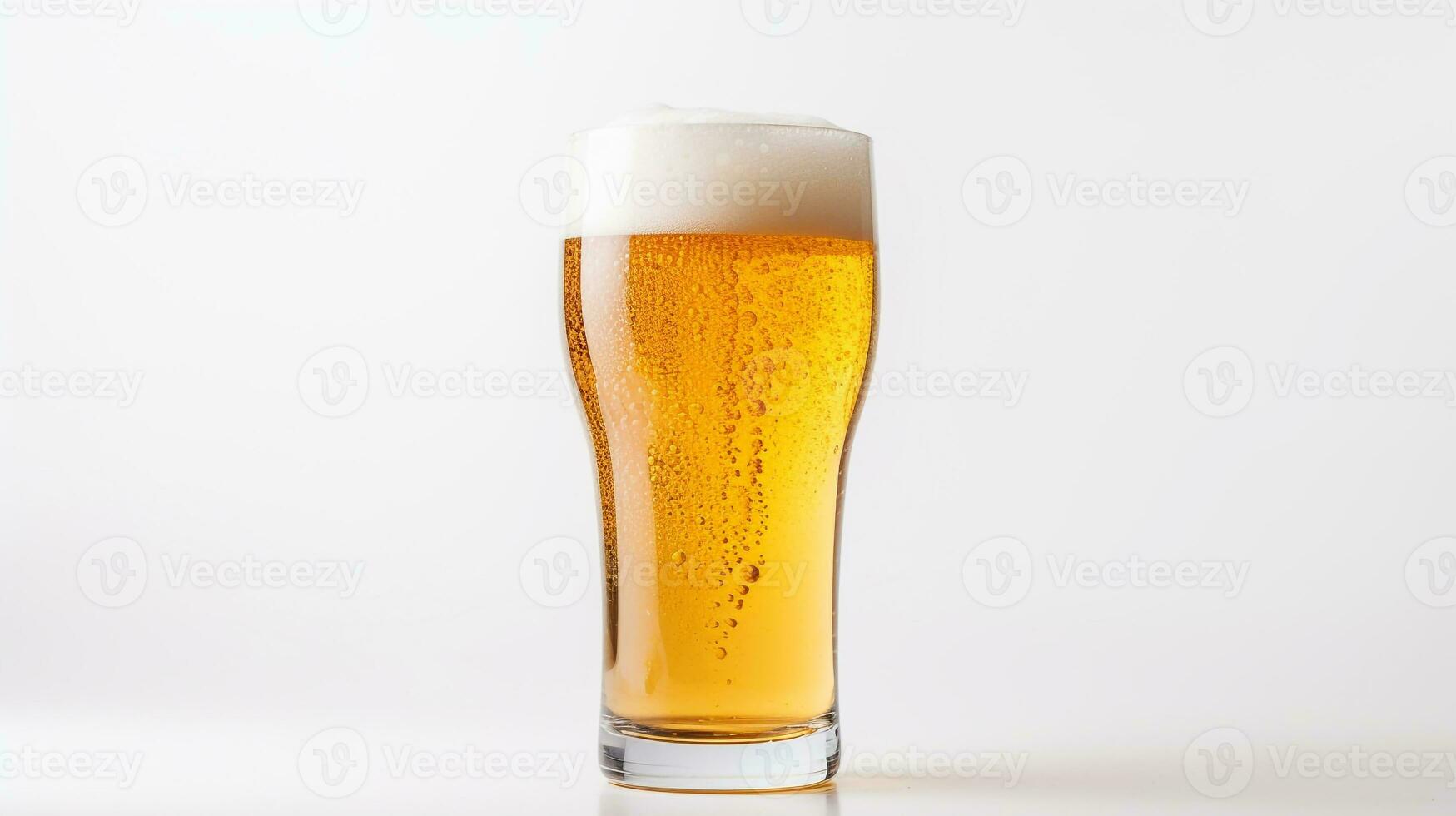 foto de un cerveza bebida aislado en blanco antecedentes. generativo ai