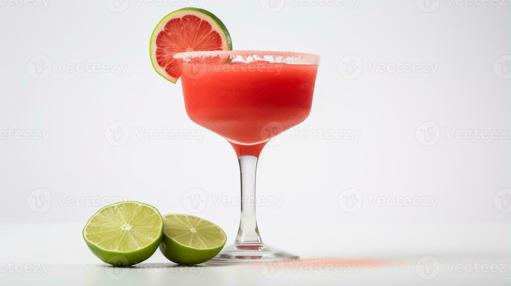 foto de un guayaba margarita bebida aislado en blanco antecedentes. generativo ai