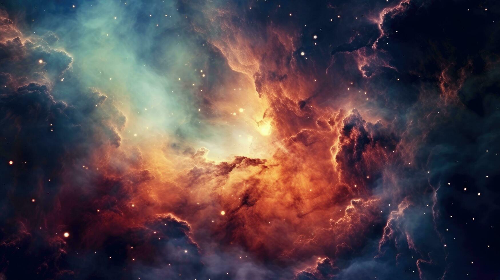 deep space. Generative AI photo